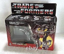 G1 1985 Grimlock Boxed. 99% Complete. Vintage G1 Dinobot Transformers