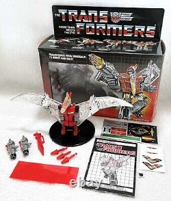 G1 1985 Swoop Boxed. 100% Complete. Vintage G1 Dinobot Transformers