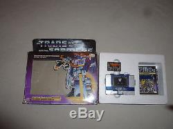 G1 Boxed Transformer Prerub Soundwave Buzzsaw 1984 Vintage Near Complete Rare