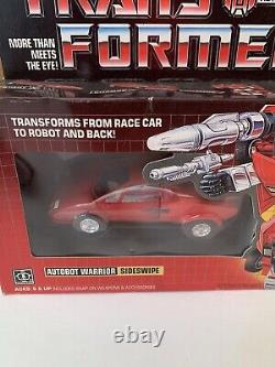 G1 Transformers? 1984 Autobot Warrior SIDESWIPE? Vintage Toys? SEALED In Box