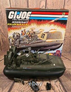 GI JOE Vintage 1984 Killer Whale Hovercraft Hasbro Near Complete In Box