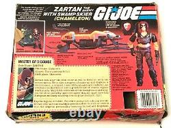 GI Joe ARAH Zartan with Box Swamp Skier Chameleon 1984 Complete Hasbro Vintage MIB