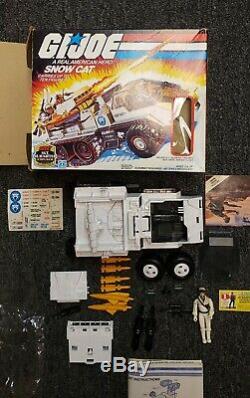 GI Joe Snow Cat 1985 Vintage Complete With Box Never Assembled Unapplied Stickers