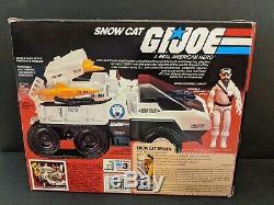 GI Joe Snow Cat Vehicle 1985 Loose Vintage With Box 3.75 Figure Hasbro