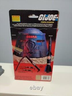 Gi Joe Cobra Battle Bunker 1985 Vintage With Original Box Hasbro