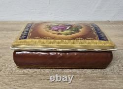 Gloria Rembrandt Bavaria Jewelry Box Porcelain Vintage
