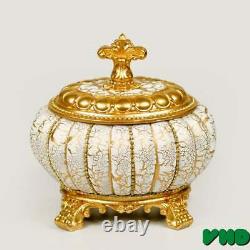 Golden Color Vintage Style Box Jewelery Box Vintage Table Decor Home Gift