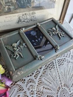Gorgeous! Refinished Vintage Jewelry Box With Cherubs