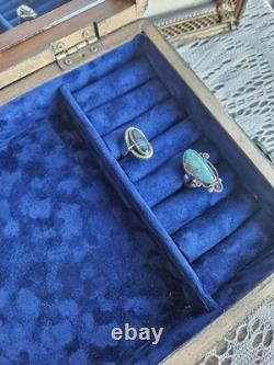 Gorgeous! Refinished Vintage Jewelry Box With Cherubs