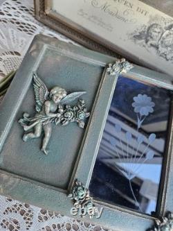 Gorgeous! Refinished Vintage Jewelry Box With Cherubs