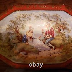 HJB Vintage French Handpainted Jewelry Box