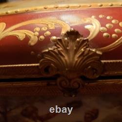 HJB Vintage French Handpainted Jewelry Box