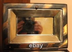 High Quality Antique/Vintage Carved Bronze Jewelry Box Casket Deer & Eagle Desig