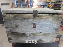 Highly Collectible Antique Vintage Wooden Red Rose Tea Crate Box