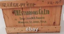 Highly Collectible Antique Vintage Wooden Red Rose Tea Crate Box
