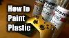 How To Paint Plastic Hd The Basics