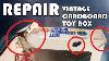 How You Can Repair A Vintage Cardboard Toy Box Creases Tears Marker Ink