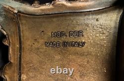 ITALIAN MID-CENTURY MOD. DEP. ORNATE JEWELRY BOX with Cherubs Brass