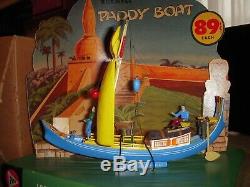 Ideal Vintage Hobby Shop Dealer Display PYRO Model Kit 1960 Paddy Boat Ship Box