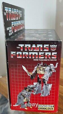 Immaculate Vintage G1 Transformers Dinobots Grimlock, Boxed (all accessories)