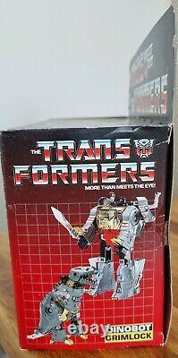 Immaculate Vintage G1 Transformers Dinobots Grimlock, Boxed (all accessories)