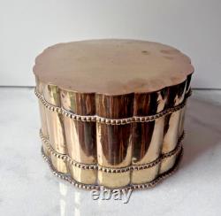 Italian Brass Decorative biscuit box vintage/ antique