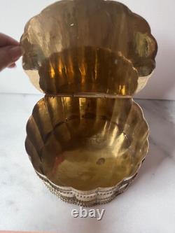 Italian Brass Decorative biscuit box vintage/ antique