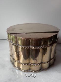 Italian Brass Decorative biscuit box vintage/ antique