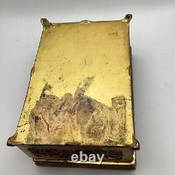 JB (Jennings Brothers) brass trinket box #754 Antique Vintage