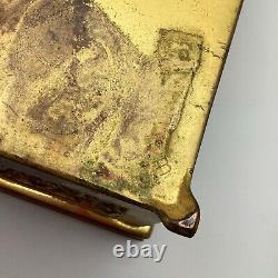 JB (Jennings Brothers) brass trinket box #754 Antique Vintage