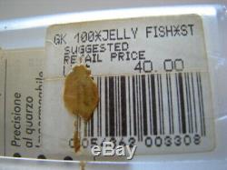 JELLY FISH GK100RE2! Skeleton SEE THRU Swatch w Original Box/Tags! NOS-RARE