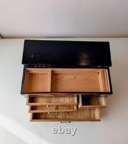 Japanese Vintage Wooden Chest Drawers Sewing Box KOHIKIDASHI