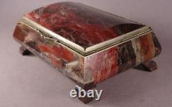 Jasper Stone Box. Vintage Very Rare Box USSR Casket/ Stone Box/trinket box (? 005)