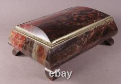 Jasper Stone Box. Vintage Very Rare Box USSR Casket/ Stone Box/trinket box (? 005)