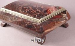 Jasper Stone Box. Vintage Very Rare Box USSR Casket/ Stone Box/trinket box (? 005)