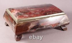 Jasper Stone Box. Vintage Very Rare Box USSR Casket/ Stone Box/trinket box (? 005)