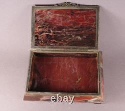 Jasper Stone Box. Vintage Very Rare Box USSR Casket/ Stone Box/trinket box (? 005)