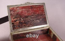 Jasper Stone Box. Vintage Very Rare Box USSR Casket/ Stone Box/trinket box (? 005)