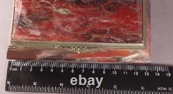 Jasper Stone Box. Vintage Very Rare Box USSR Casket/ Stone Box/trinket box (? 005)