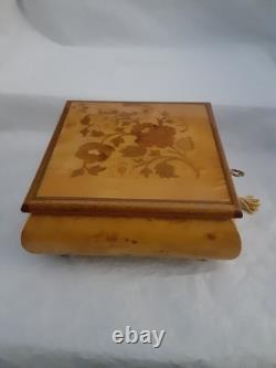 Jewelry Box High Quality Early Vintage Hand-Made Wooden Inlay Ornate Casket