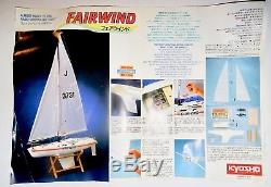 Kyosho Fairwind Vintage Model RC Yacht Kit 1978 Boxed, Complete, Unbuilt VGC
