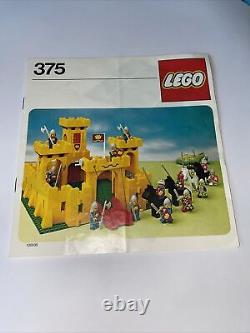 LEGO 375 Yellow Castle Boxed Classic Legoland Vintage With Instructions & Box