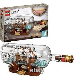 LEGO Ideas Model Ship In A Bottle Expert Building Kit #92177 (962 Pieces) NEW