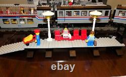 LEGO Metroliner Trains 9V 10001 & 10002 w Box, Instructions-Mostly Complete