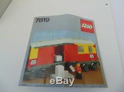 LEGO Postal Container Wagon Mail Van 7819 Complete FREE UK Delivery RARE 1983