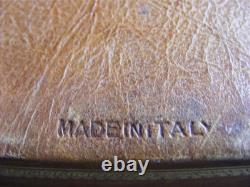 Large Heavy Vintage Italian Gilded Florentine Leather Box