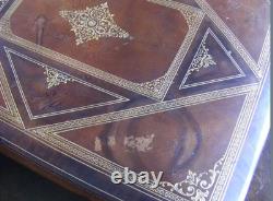 Large Heavy Vintage Italian Gilded Florentine Leather Box
