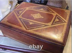 Large Heavy Vintage Italian Gilded Florentine Leather Box Large Heavy Vintage Italian Gilded Florentine Leather Box