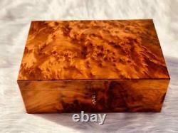 Large Thuya Wood Burl Memory Keepsake Lockable Handmade Luxury Vintage box gift