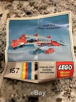 Lego #157 -Vintage Transport Set Sears Exclusive 1970 original box & extras